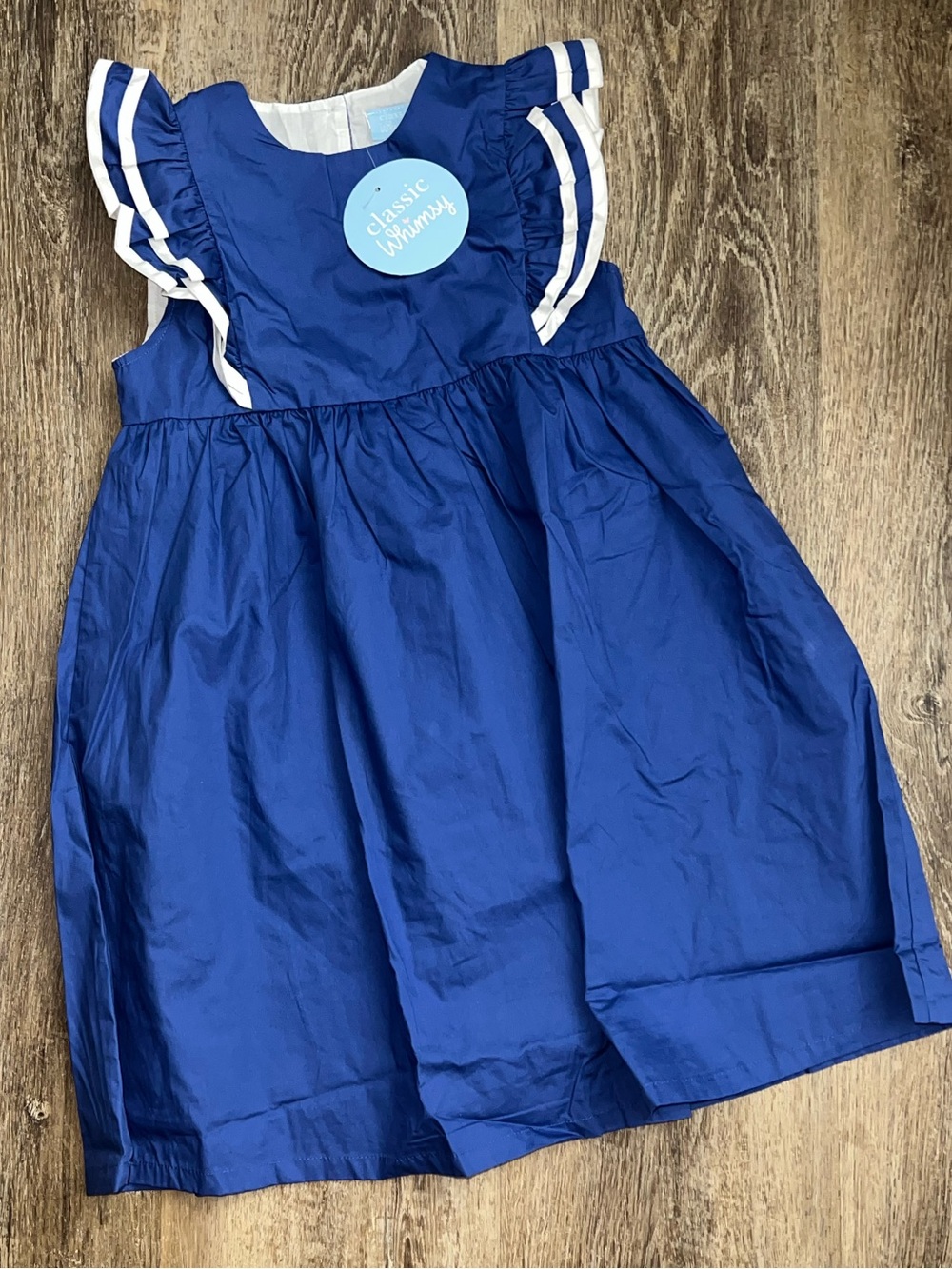 Classic Whimsy Girls' Royal Blue Alice Dress